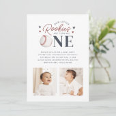 Rookie Twins 1st Birthday - 2枚の写真 招待状 (スタンド正面)