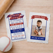 Rookie Year 1st Birthday Milestones Baseball Card エンクロージャーカード