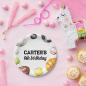 Rookie Year Sports Birthday ペーパープレート (パーティー)