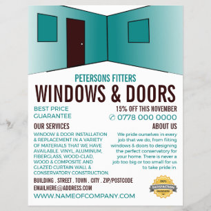 Room Design, Window & Door Fitter Company チラシ