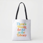 Room for all in the library トートバッグ (正面)