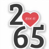 Room Number 256 in  Tri-Blend Shirt シール (正面)