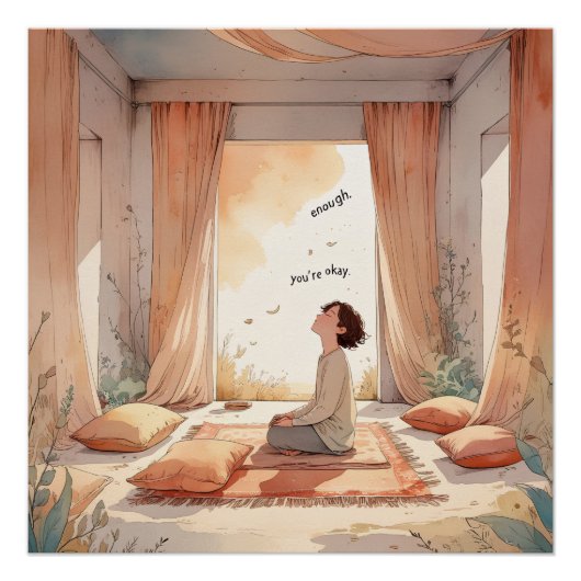 Room of Acceptance – Gentle Reminder Art Print ポスター (正面)