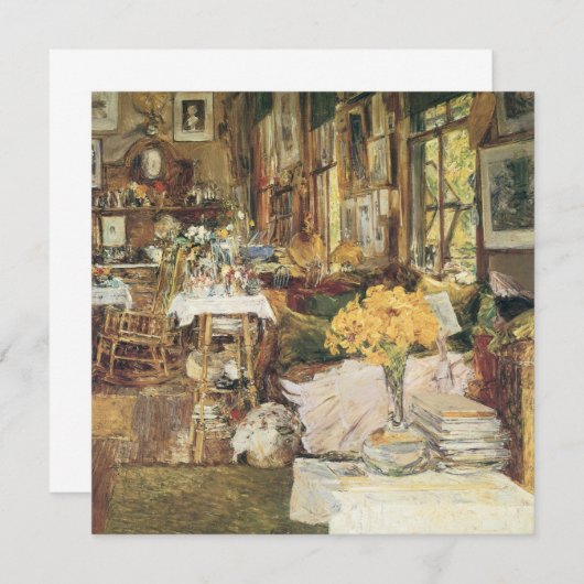 Room of Flowers by Childe Hasssamヴィンテージファインアート (正面/裏面)