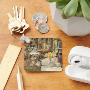 Room of Flowers by Childe Hasssamヴィンテージファインアート キーホルダー