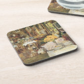 Room of Flowers by Childe Hasssamヴィンテージファインアート コースター (左側)