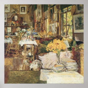 Room of Flowers by Childe Hasssamヴィンテージファインアート ポスター