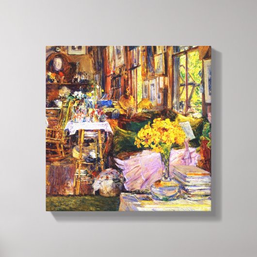Room of Flowers by Frederick Childe Hasssam キャンバスプリント (正面)