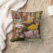 Room of Flowers by Frederick Childe Hasssam クッション (ブランケット)