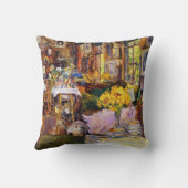 Room of Flowers by Frederick Childe Hasssam クッション (裏面)