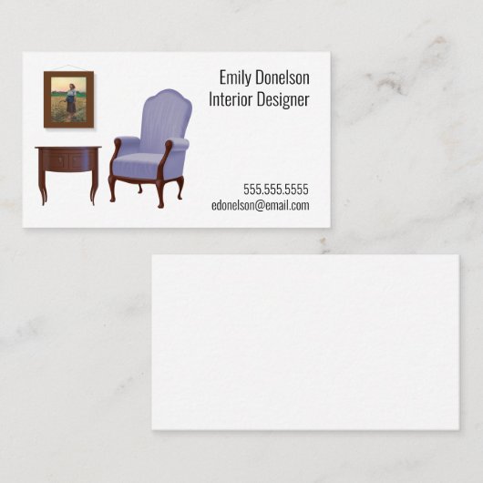 Room Tableau Interior Designアンティーク 名刺 (正面/裏面)