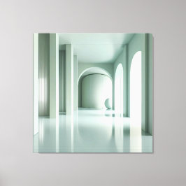 Room with Vertical Structure Wall キャンバスプリント