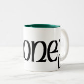 Rooneyのケルト族のドラゴンのマグ ツートーンマグカップ (正面右)