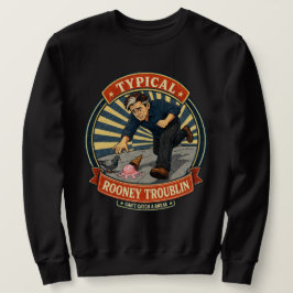 Rooney Troublin Funny Bad Luck Vintage スウェットシャツ