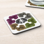 Roorschach Inkblotテストおもしろいアート コースター (左側)