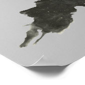 Roorschach Inkblotテストおもしろいアート ポスター (角)