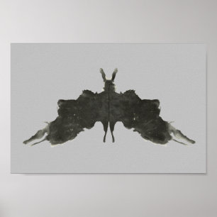 Roorschach Inkblotテストおもしろいアート ポスター