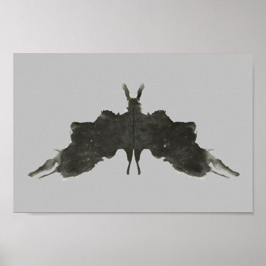 Roorschach Inkblotテストおもしろいアート ポスター (正面)