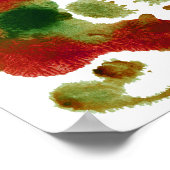 Roorschach Inkblotテストおもしろいアート ポスター (角)