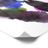 Roorschach Inkblotテストおもしろいアート ポスター (角)