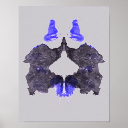 Roorschach Inkblotテストおもしろいアート ポスター (正面)