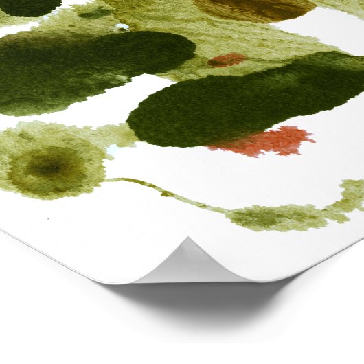 Roorschach Inkblotテストおもしろいアート ポスター (角)