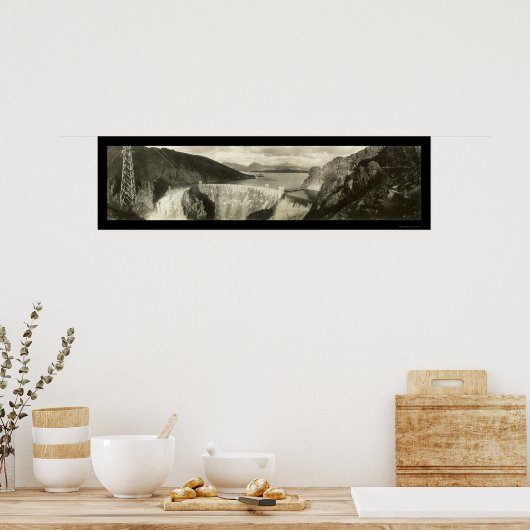 Roosevelt Dam Overflow写真1916 ポスター (キッチン)