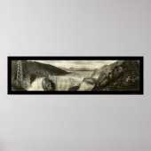 Roosevelt Dam Overflow写真1916 ポスター (正面)