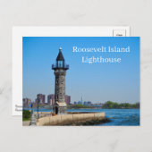 Roosevelt Island Lighthouse New York USA Postcard ポストカード (正面/裏面)