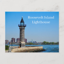 Roosevelt Island Lighthouse New York USA Postcard ポストカード