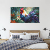 Rooster'絵画's on Stretted Canvas Print キャンバスプリント (インサイチュ (寝室))