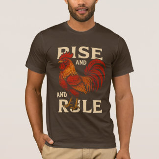 Rooster はっきりした Graphic Men's T-Shirt – ファ鮮やかーム Tシャツ