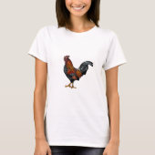 Rooster – 女性の基本Tシャツ Tシャツ (正面)