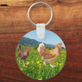 Rooster and Chicken 2  キーホルダー (正面)