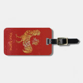 Rooster Chinese Zodiac Horoscope Constellation ラゲッジタグ (正面横)