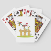 Rooster Crowing Playing Cards トランプ (裏面)