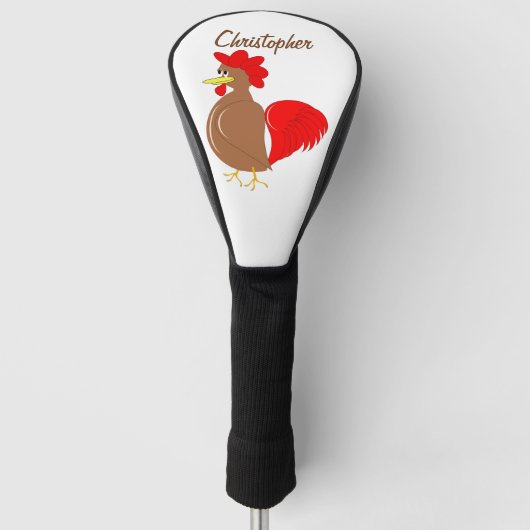 Rooster Design ゴルフヘッドカバー (正面)