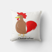 Rooster Design Personalised クッション (正面)