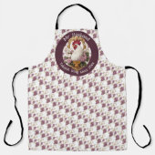 Rooster & Grapes Heraldic Crest エプロン (正面)