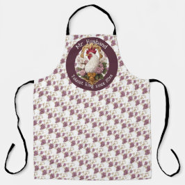 Rooster & Grapes Heraldic Crest エプロン