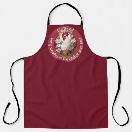 Rooster Heraldic Crest Apron エプロン