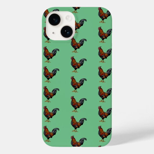 Rooster Pattern - Case-Mate Kolly There Apple iPh iPhoneケース (裏面)