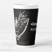 Rooster RevolutionWear：システムを無効にする カフェラテマグ (正面)