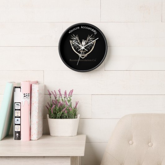 Rooster RevolutionWear：システムを無効にする 壁時計 (読書スペース)