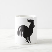 Rooster Silhouette コーヒーマグカップ (中央)