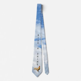 ROOSTER SKY CLOUDS PHOTO NECK TIE ネクタイ