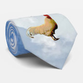 ROOSTER SKY CLOUDS PHOTO NECK TIE ネクタイ (ロール)