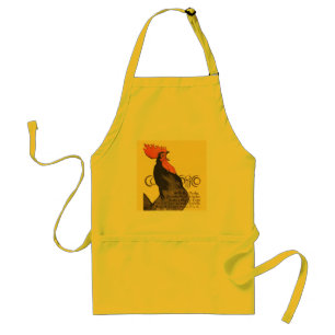 Rooster Steinlen Cocorico French Art スタンダードエプロン