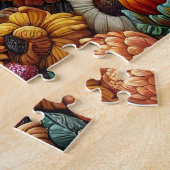 Rooster Sunflower Barn ジグソーパズル (側面)