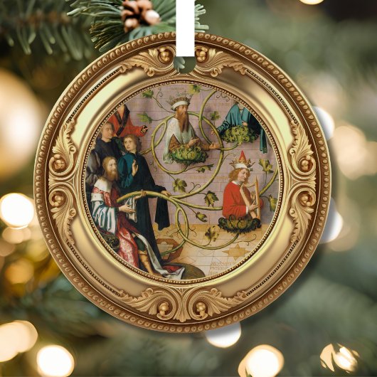 Root of Jesse Tree Advent メタルオーナメント